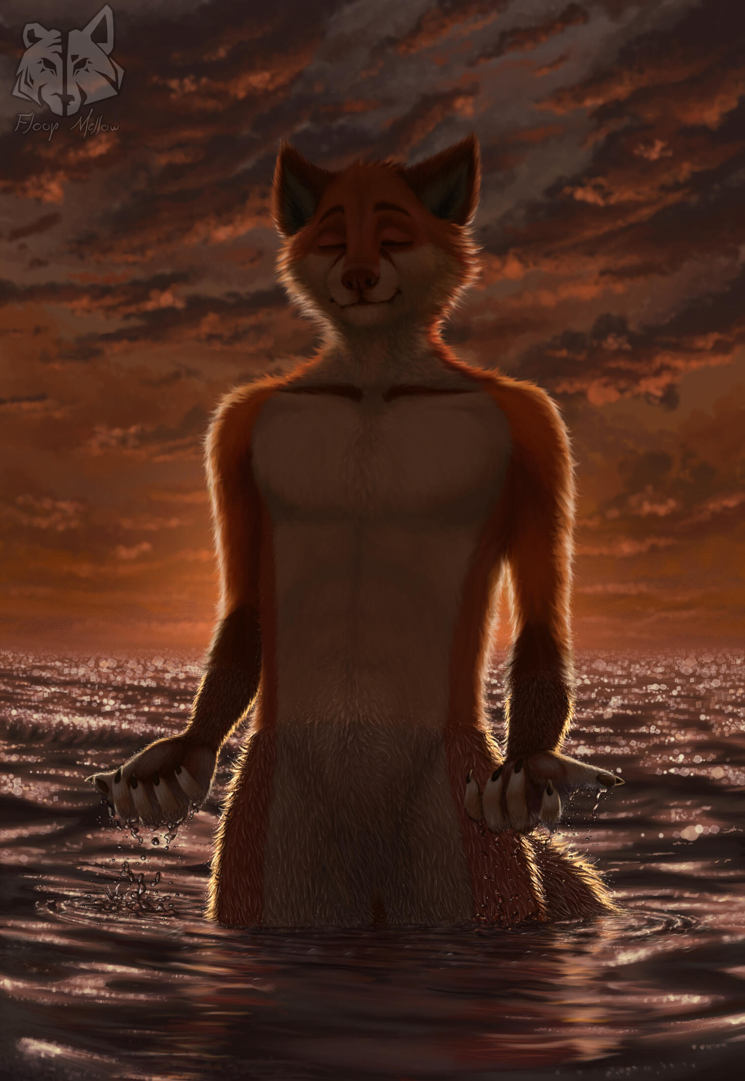 Vic Johansen in the Ocean